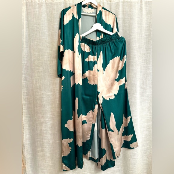 Printed Long Sleeves Kimono And Pants Set ππ€ - Picture 8 of 9